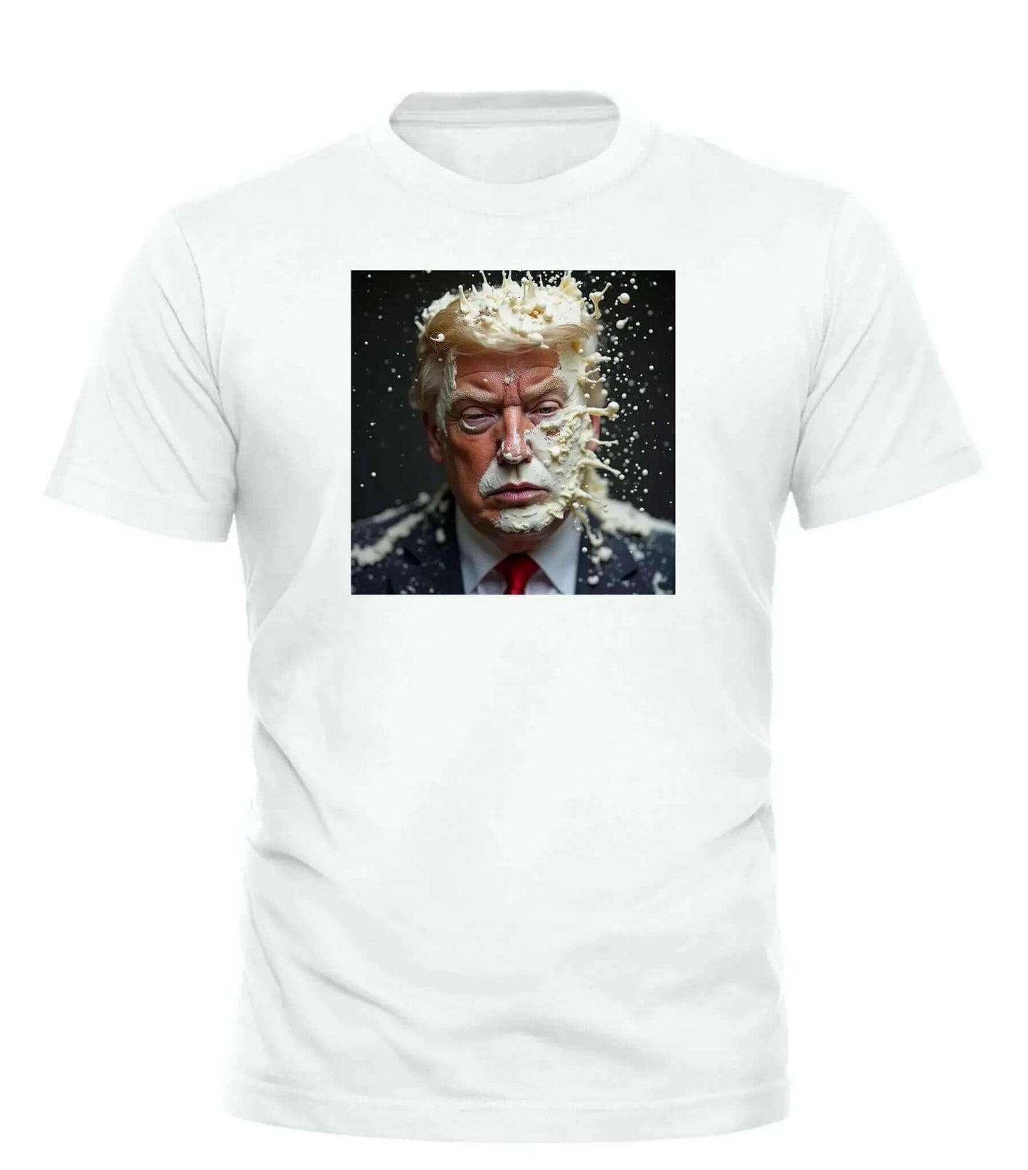 Cum Dump Trump Tee – unisex graphic cotton T-shirt from Good Trouble Fashion – soft jersey tee product photo