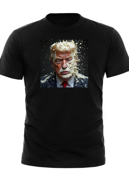 Cum Dump Trump Tee – unisex graphic cotton T-shirt from Good Trouble Fashion – soft jersey tee product photo