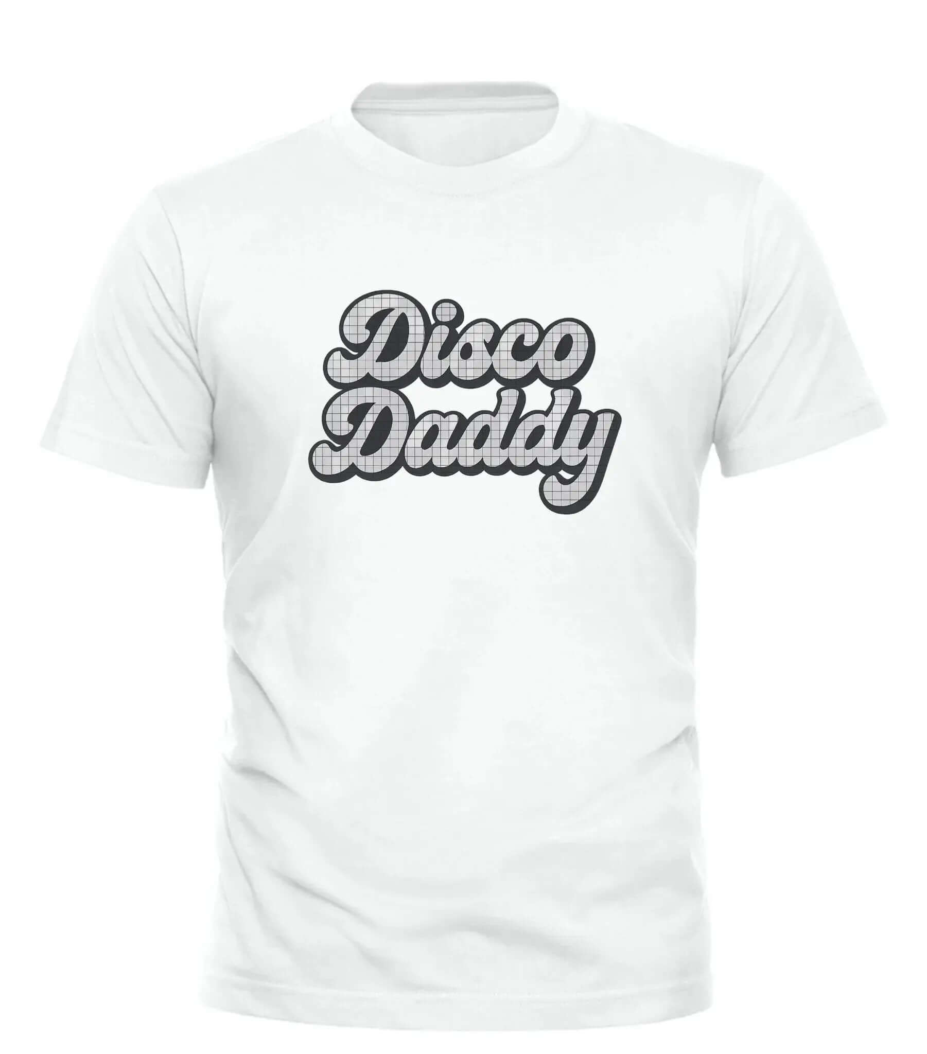 Disco Daddy T-Shirt - Retro Style Tee – unisex graphic cotton T-shirt from Good Trouble Fashion – soft jersey tee product photo