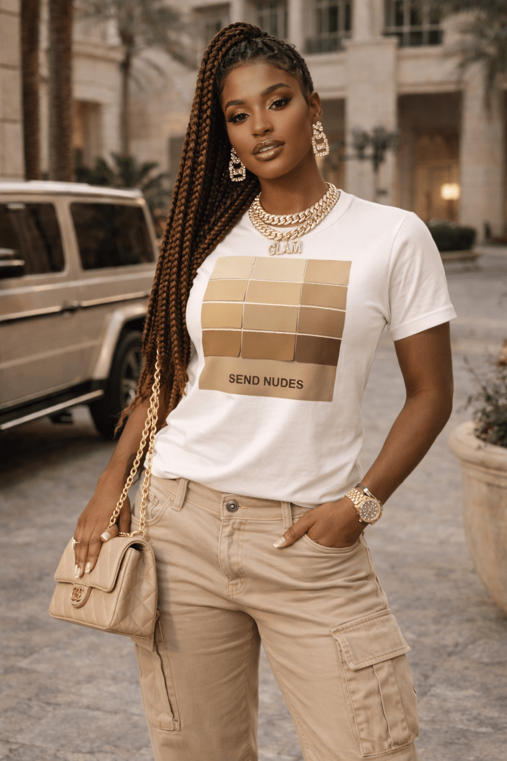 Good Trouble Fashion Send Nudes T-Shirt - Stylish & Bold Statement Tee - Good Trouble Fashion