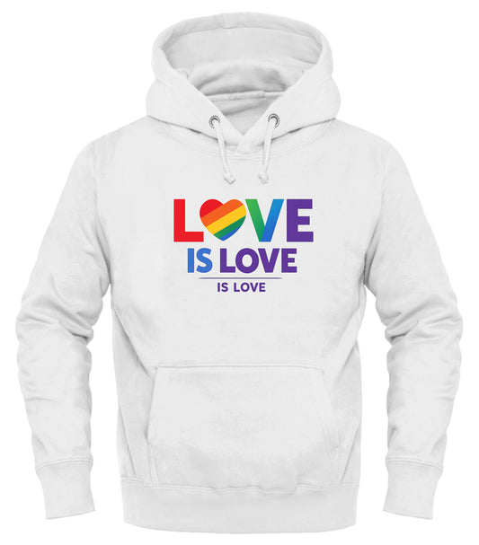 Love Is Love Rainbow Pride T-Shirt – Unisex LGBTQ+ Equality Hoodie - Good Trouble Fashion