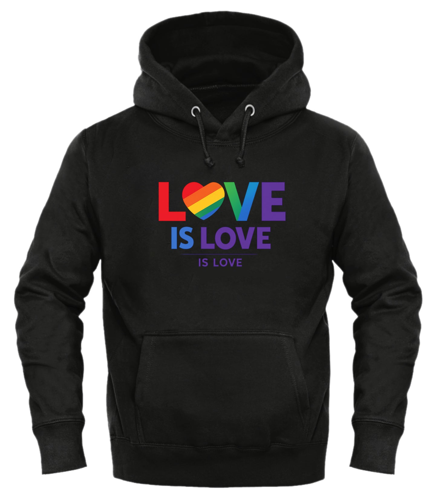 Love Is Love Rainbow Pride T-Shirt – Unisex LGBTQ+ Equality Hoodie - Good Trouble Fashion
