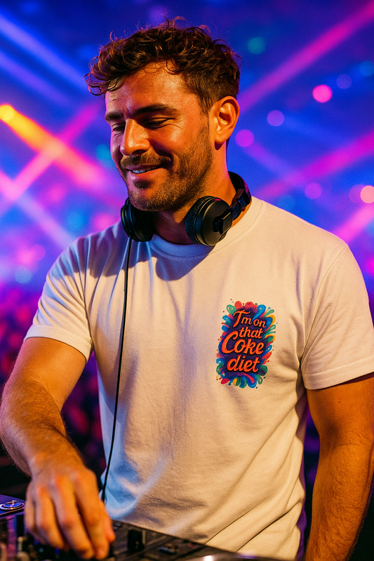 That Coke Diet T-shirt – unisex graphic cotton T-shirt from Good Trouble Fashion – soft jersey tee product photo