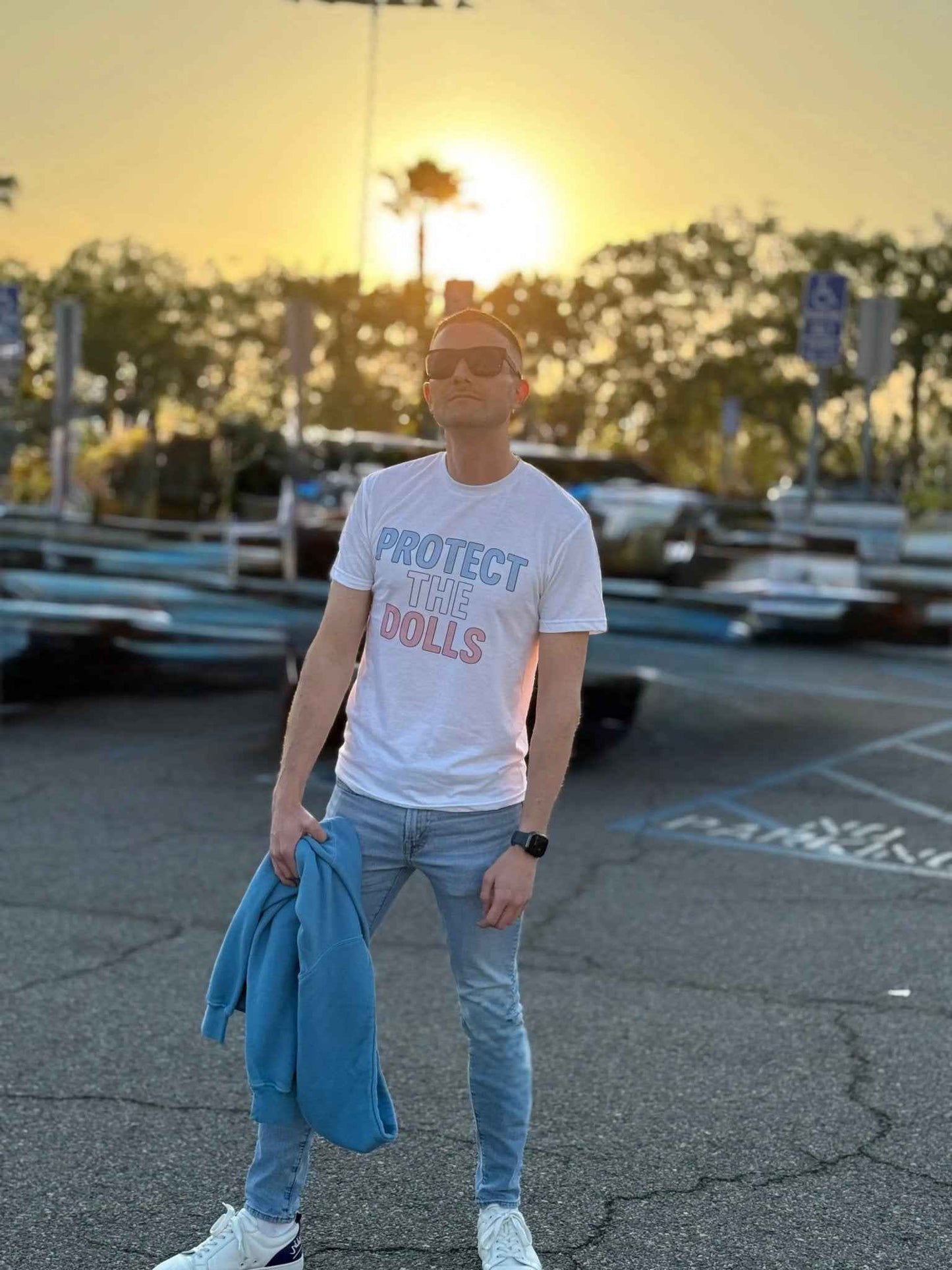 Protect The Dolls Black Tank – original Good Trouble Fashion apparel – product photo