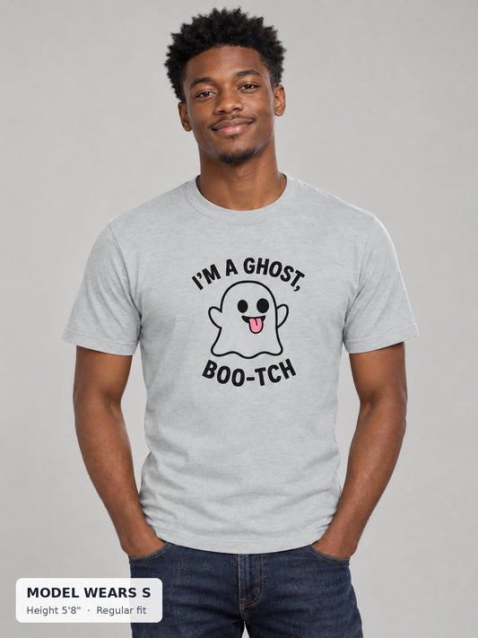 Good Trouble Ghost Tee on model wearing size S - Good Trouble Fashion