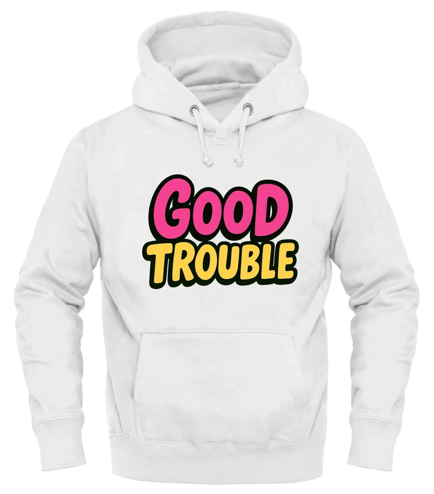Good Trouble Hoodie - Trendy Streetwear – cozy unisex graphic hoodie from Good Trouble Fashion – soft fleece sweatshirt style product photo