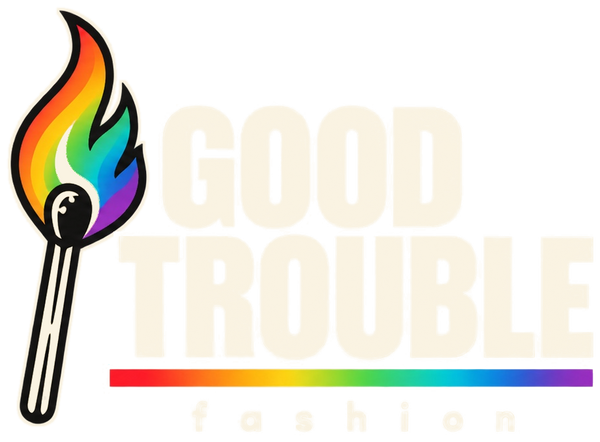 Good Trouble Fashion matchstick logo