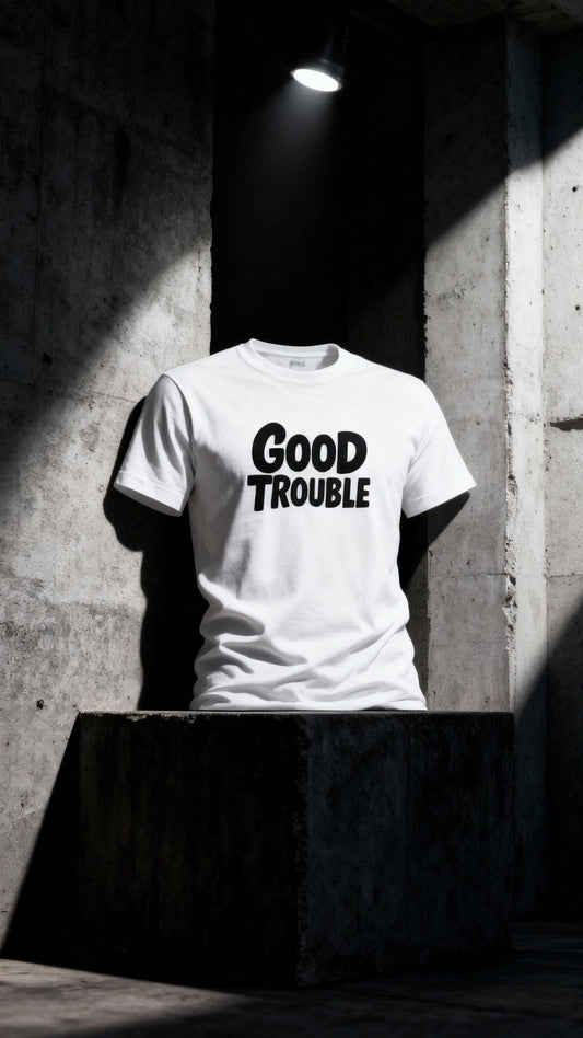 Good Trouble T Shirt - Bold Graphic Tee by Good Trouble Fashion - Good Trouble Fashion