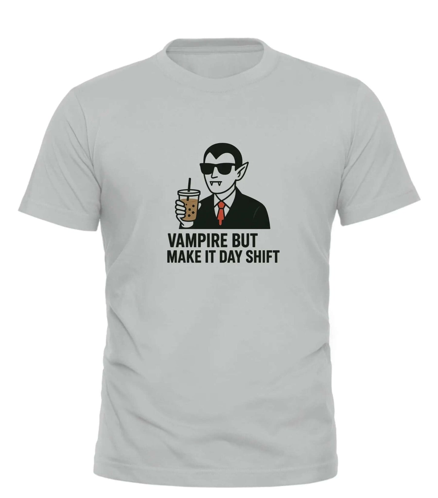 Good Trouble Vampire T-Shirt with Day Shift Humor | Fun Good Trouble Fashion - Good Trouble Fashion