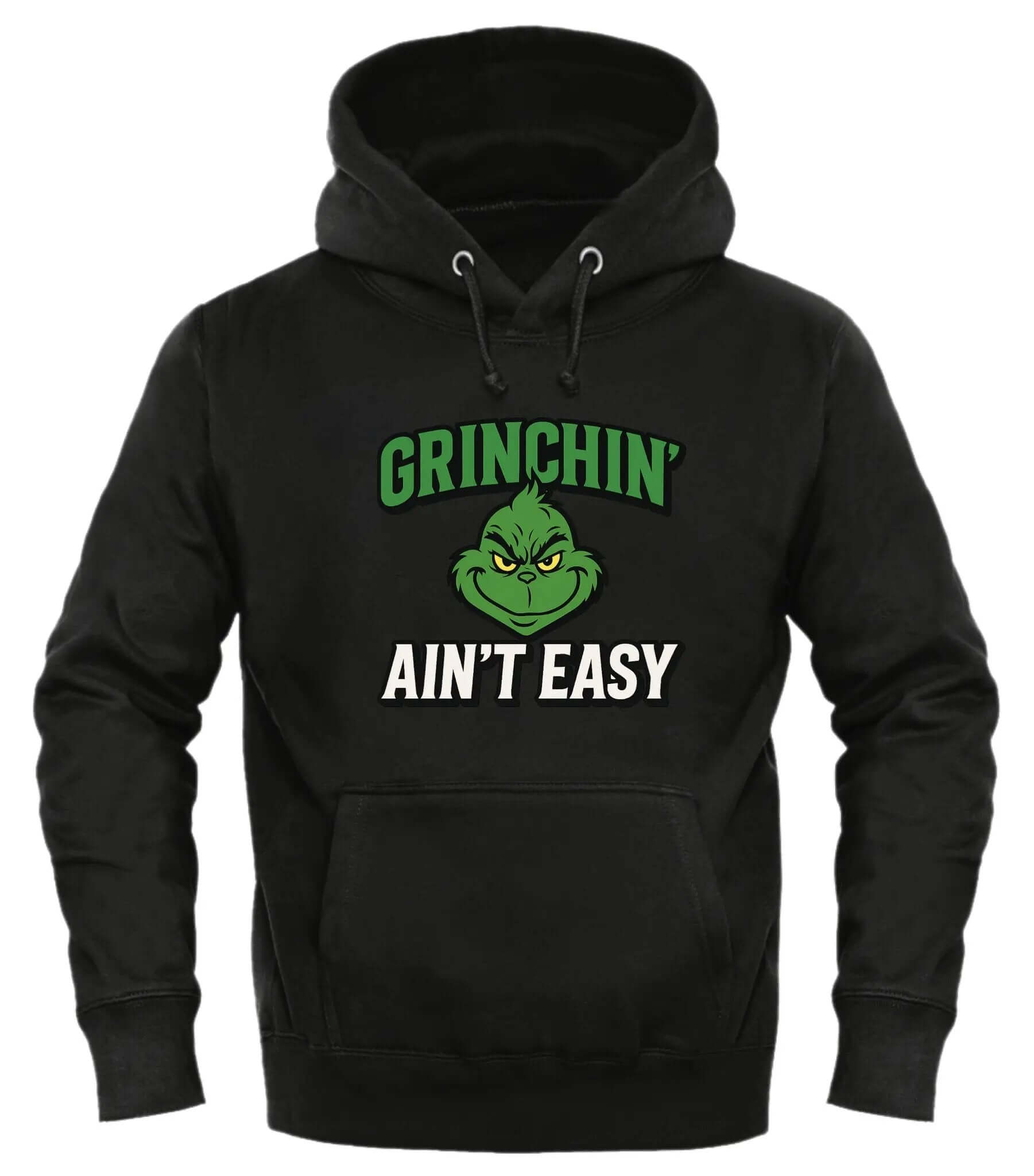 GOOD TROUBLE FASHION Grinchin' Ain't Easy Hoodie - Good Trouble Fashion