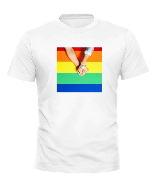 HOLDING ONTO PRIDE T-shirt – unisex graphic cotton T-shirt from Good Trouble Fashion – soft jersey tee product photo