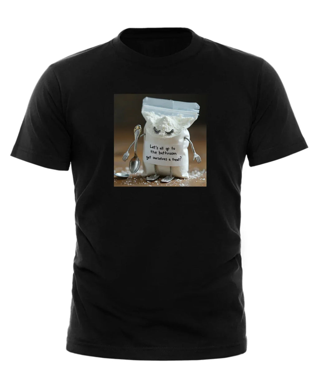 Black Good Trouble Garments humorous gift tee for adults with funny sugar bag design