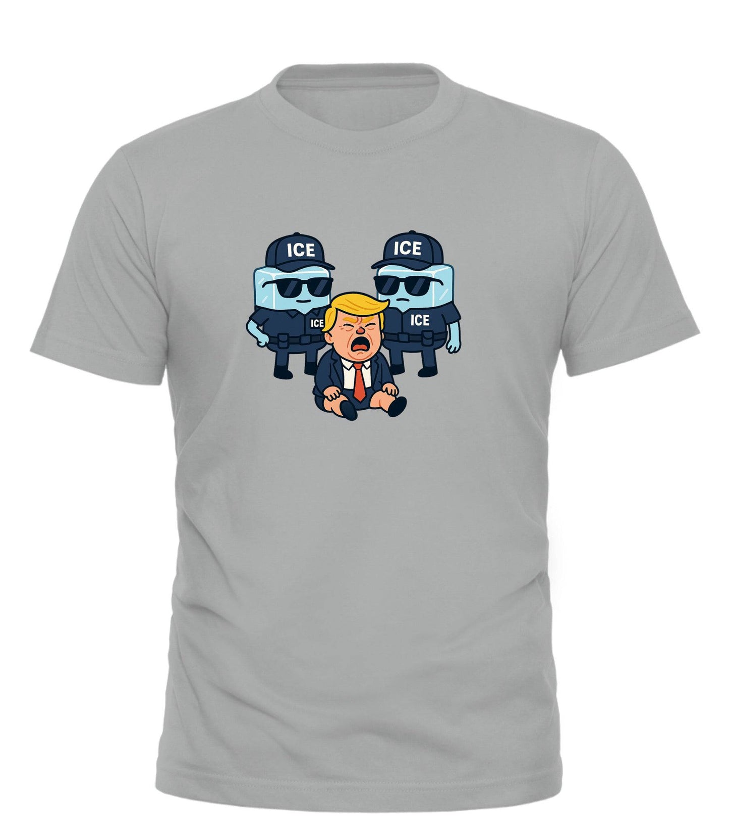 Ice Ice Baby Trump Tee - Immigration Justice T-Shirt for Unyielding Activism - Good Trouble Fashion