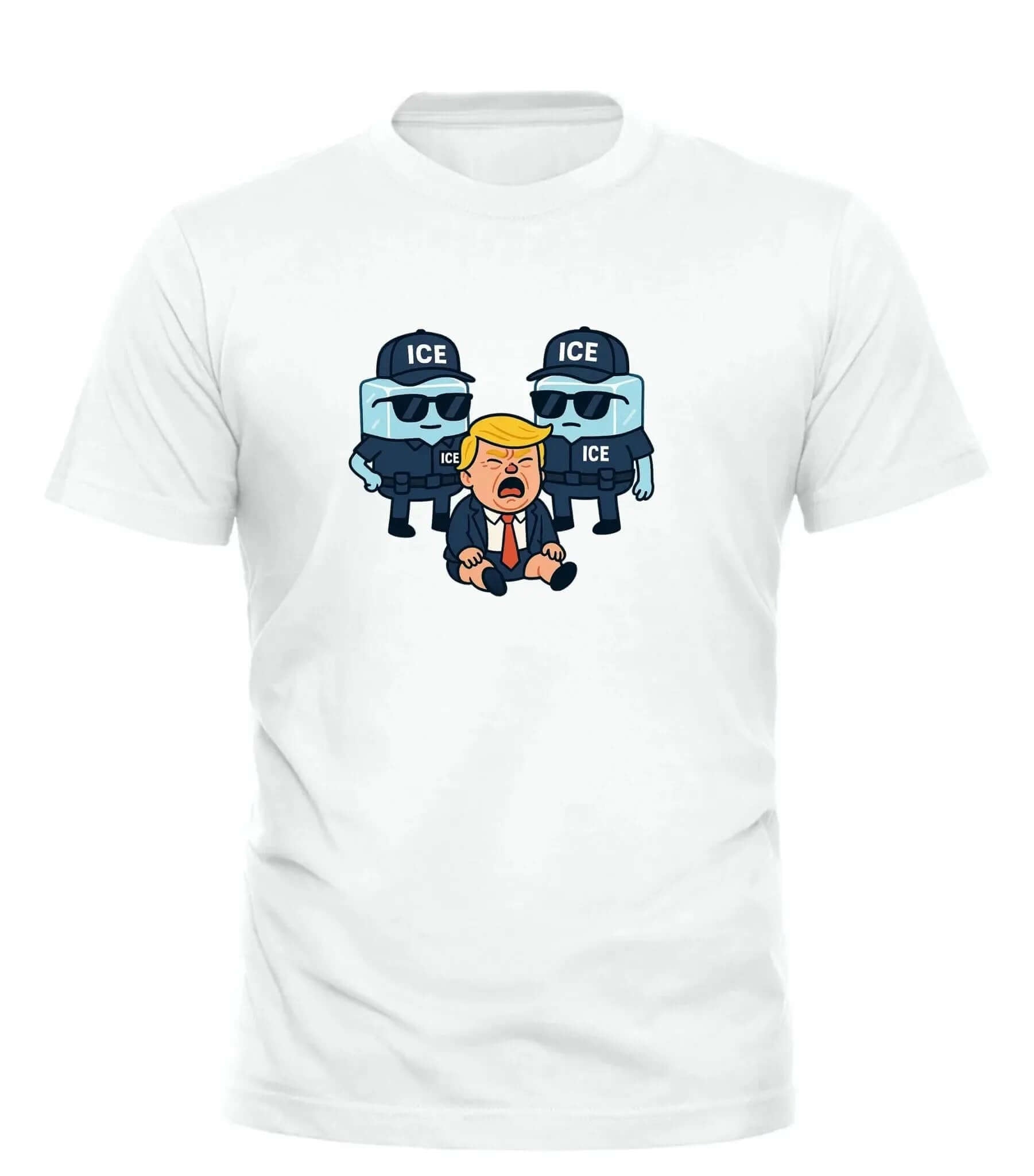 Ice Ice Baby Trump Tee - Immigration Justice T-Shirt for Unyielding Activism - Good Trouble Fashion
