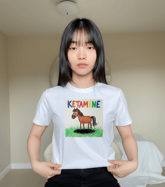 Ketamine Horse T-Shirt - Unique and Stylish Apparel - Good Trouble Fashion