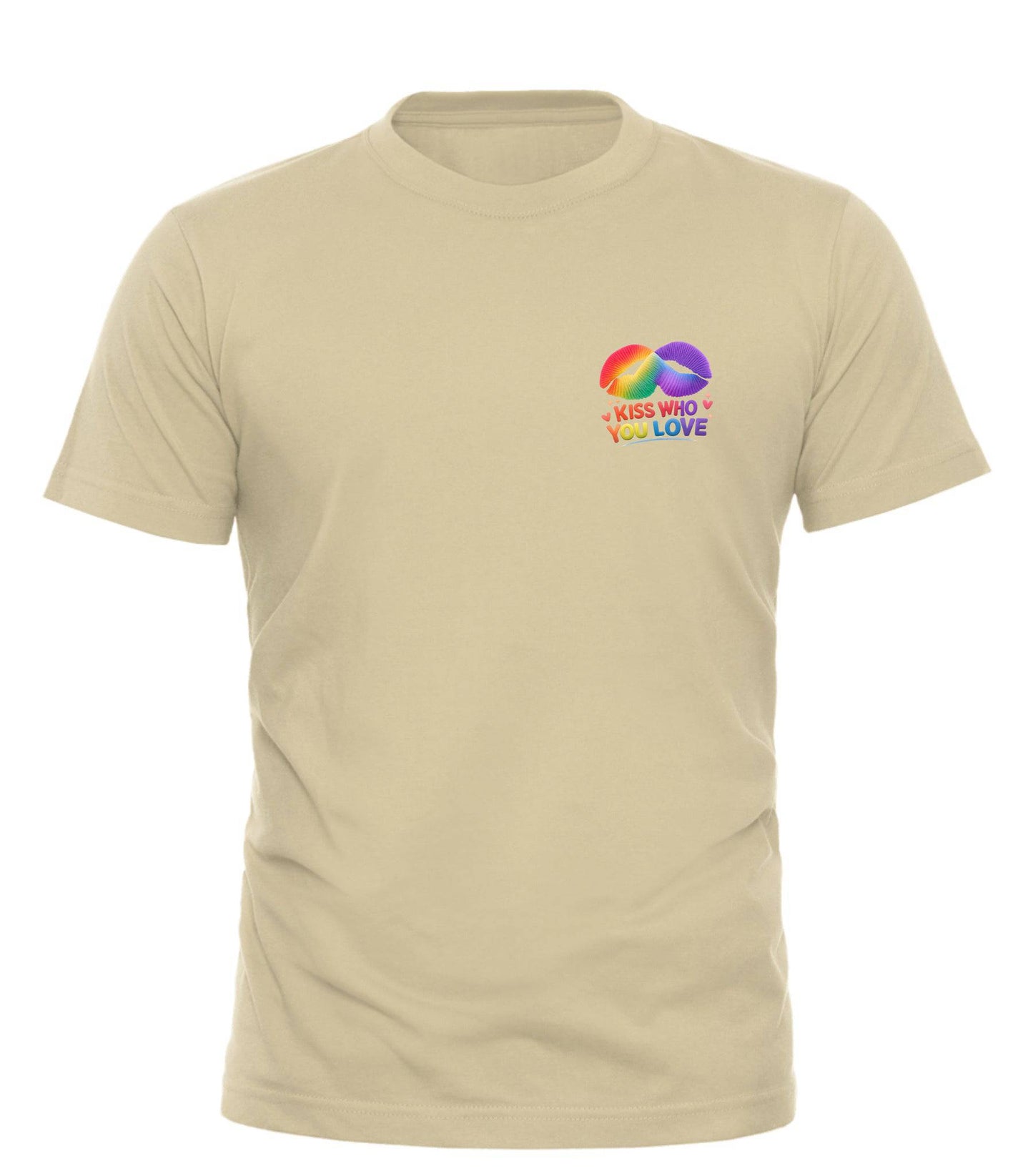 Kiss Who You Love T-Shirt – A Pride - Forward Statement of Love - Good Trouble Fashion