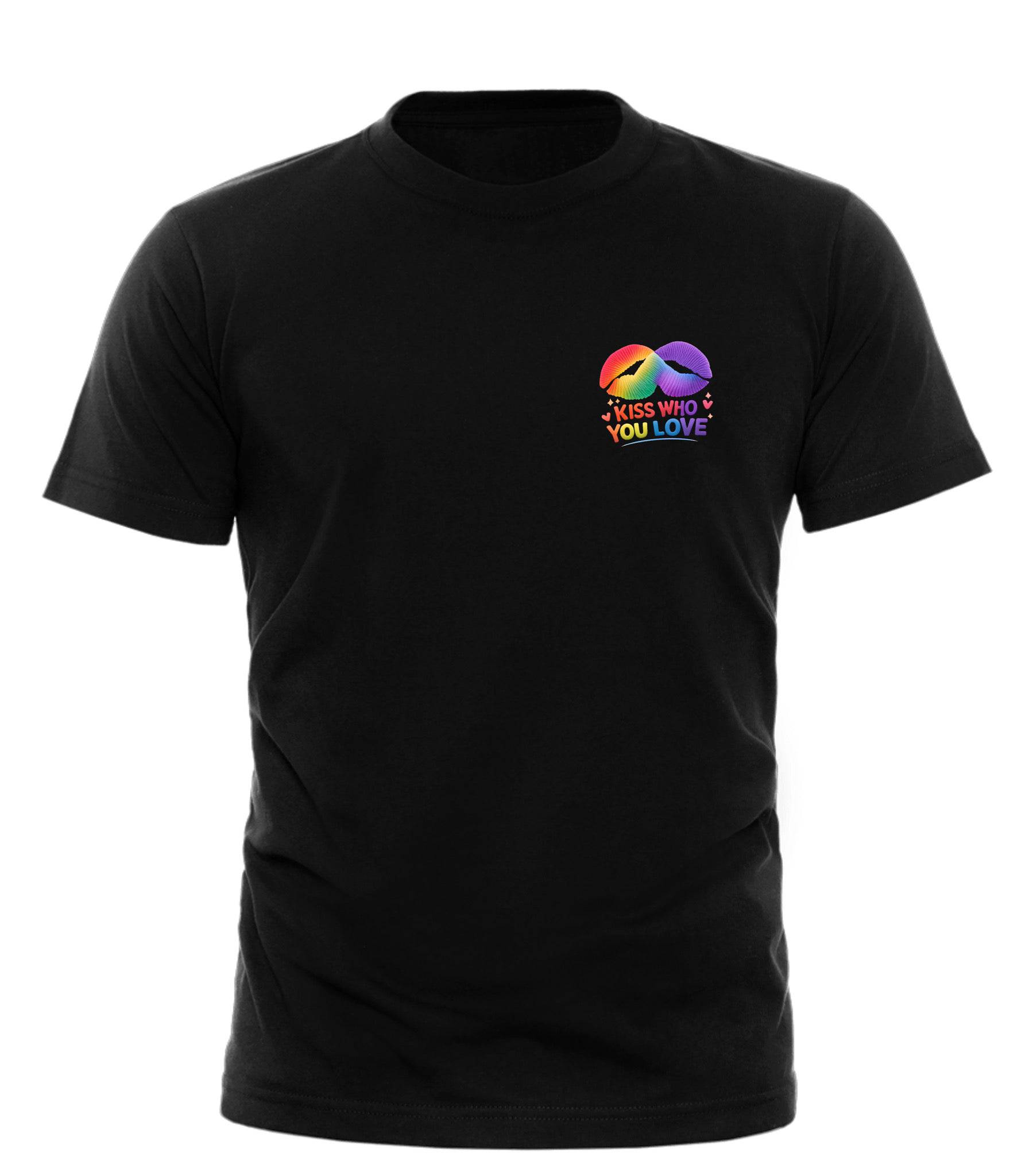 Kiss Who You Love T-Shirt – A Pride - Forward Statement of Love - Good Trouble Fashion