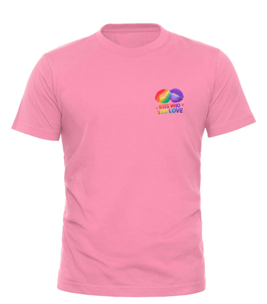 Kiss Who You Love T-Shirt – A Pride - Forward Statement of Love - Good Trouble Fashion