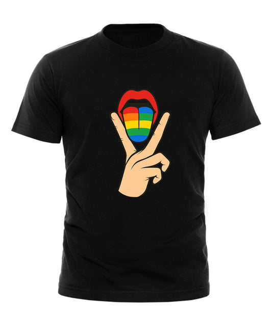 Lick It Pride Tee for Adults - Vibrant Rainbow T-Shirt - Good Trouble Fashion