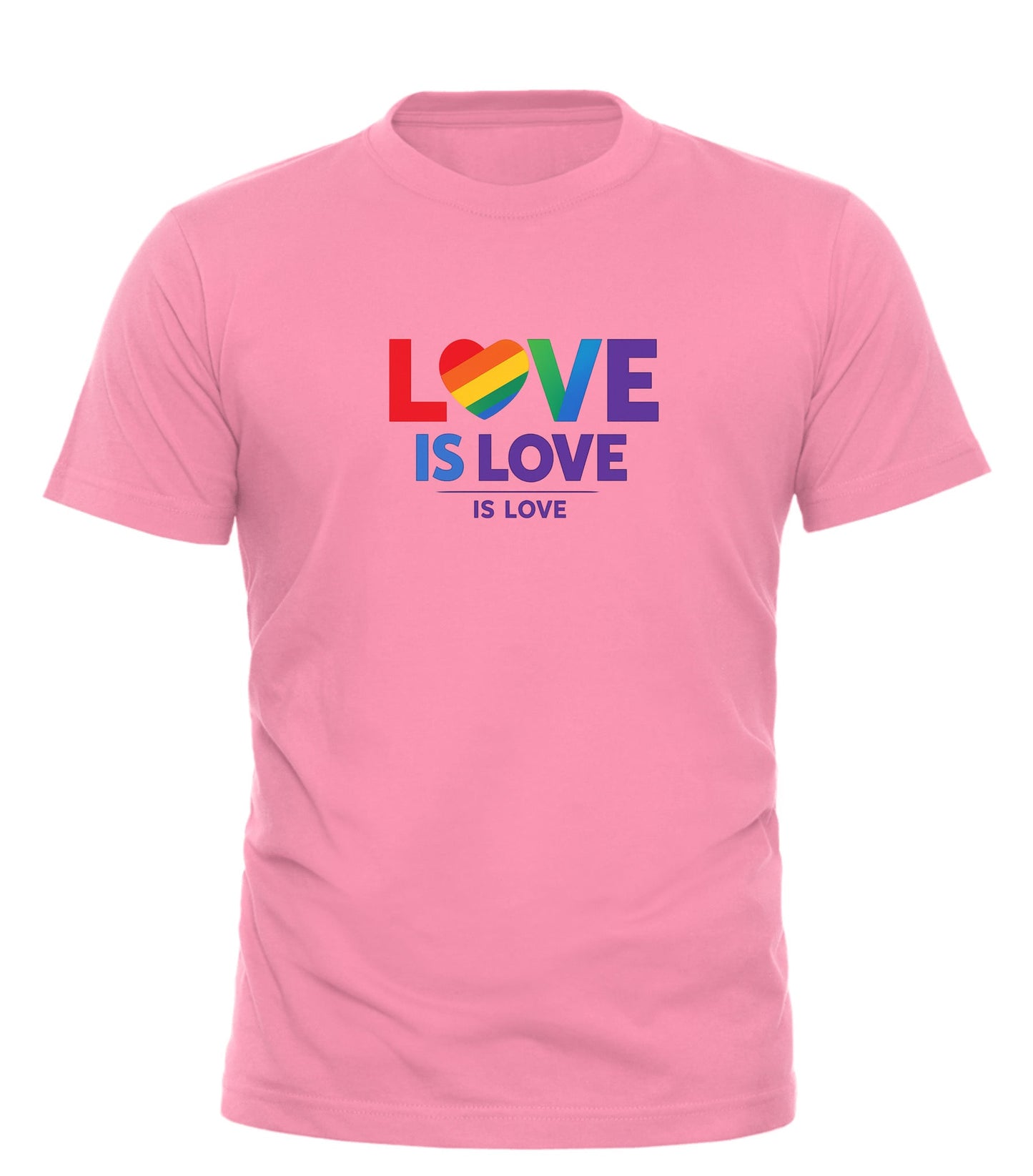 Love Is Love T-Shirt – Unisex Rainbow Pride Tee for LGBTQ+ Equality - Good Trouble Fashion