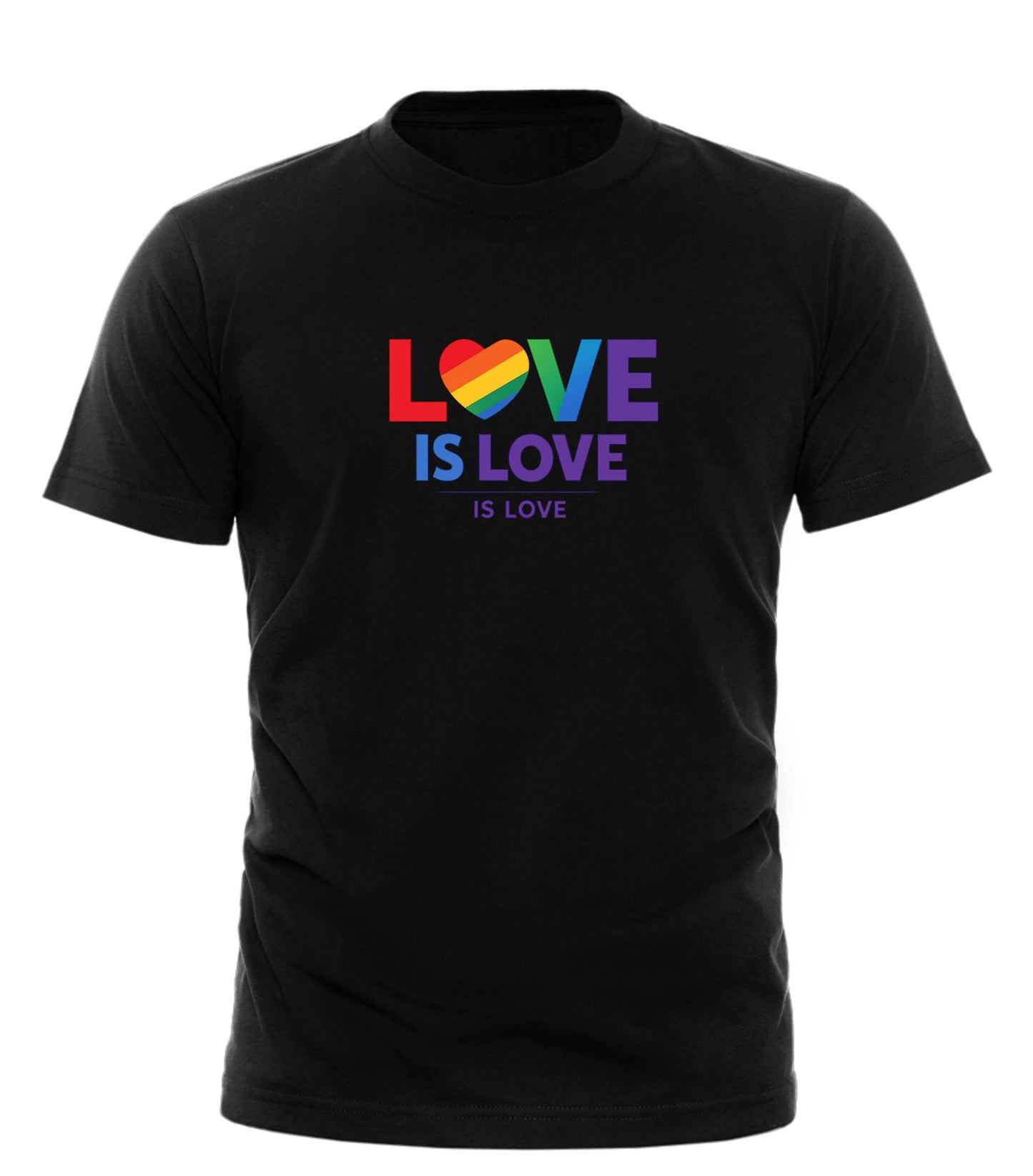 Love Is Love T-Shirt – Unisex Rainbow Pride Tee for LGBTQ+ Equality - Good Trouble Fashion