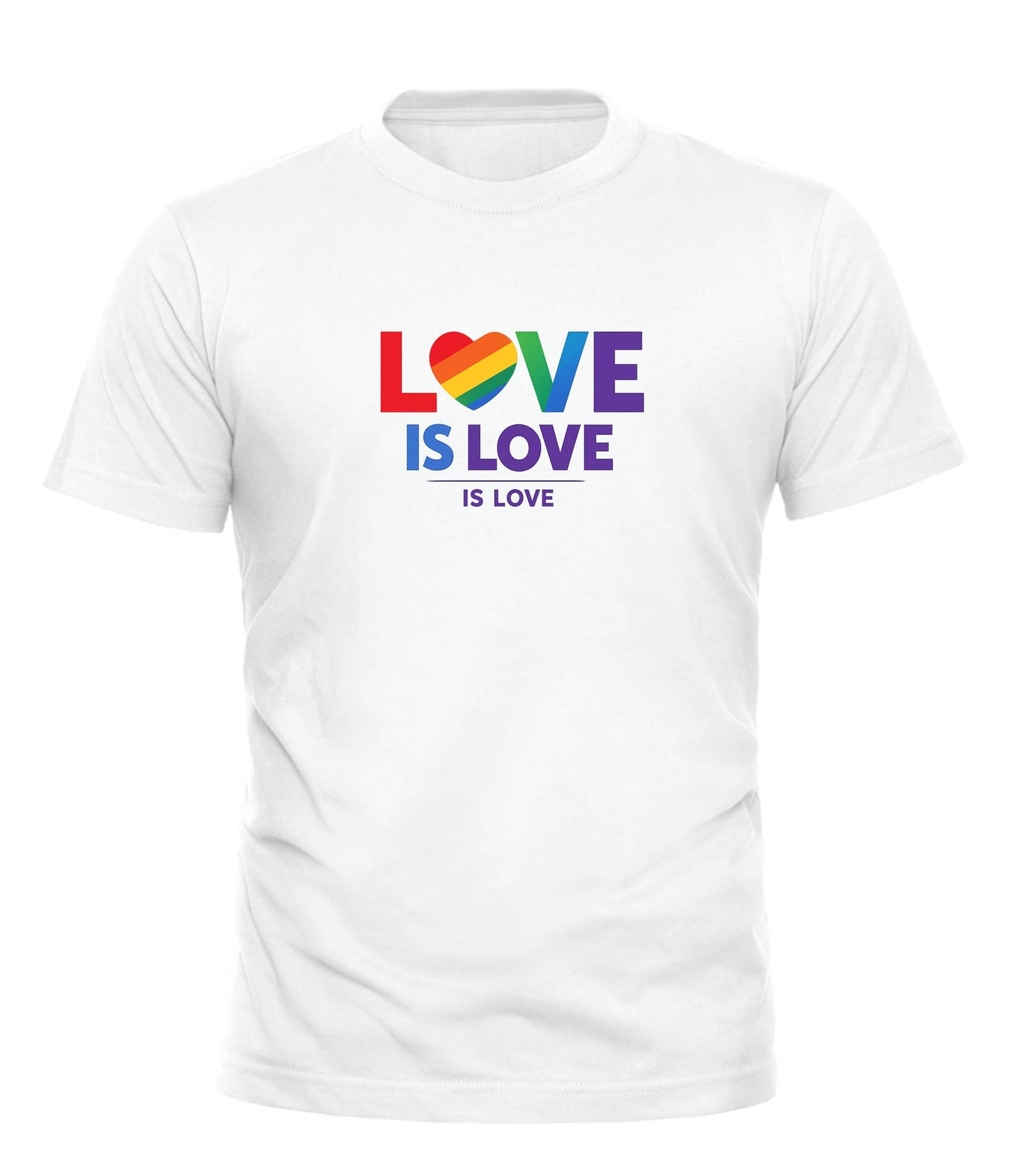 Love Is Love T-Shirt – Unisex Rainbow Pride Tee for LGBTQ+ Equality - Good Trouble Fashion