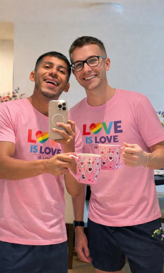 Love Is Love T-Shirt – Unisex Rainbow Pride Tee for LGBTQ+ Equality - Good Trouble Fashion