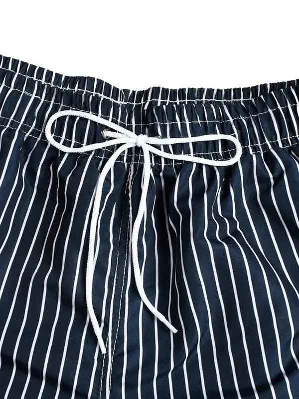 Men's Striped Swim Shorts | Good Trouble Fashion Collection - Good Trouble Fashion