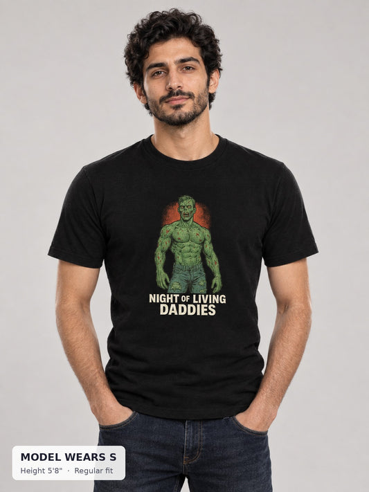 Night of the Living Daddies Tee on model wearing size S - Good Trouble Fashion