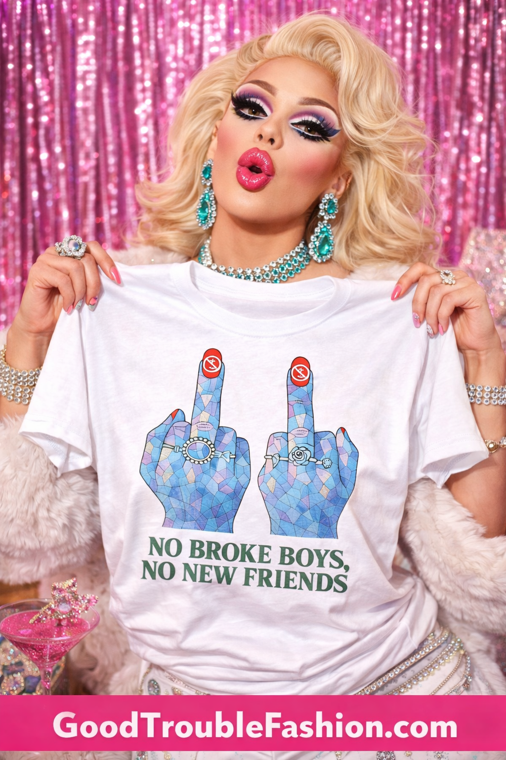 NO BROKE BOYS T - SHIRT - Trendy T-Shirt for Stylish Individuals - Good Trouble Fashion