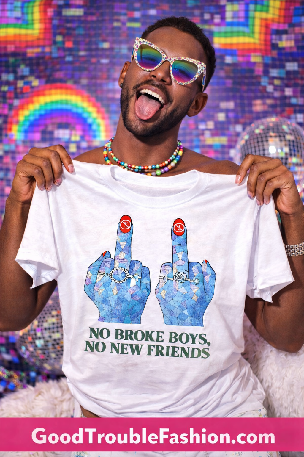 NO BROKE BOYS T - SHIRT - Trendy T-Shirt for Stylish Individuals - Good Trouble Fashion