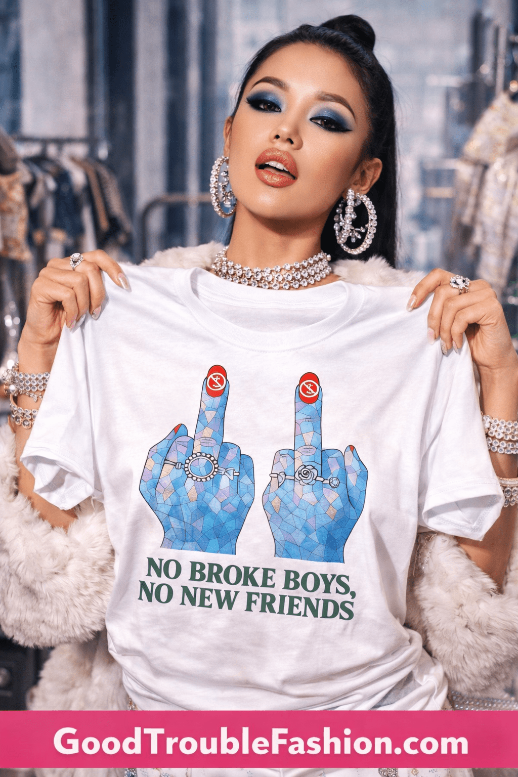 NO BROKE BOYS T - SHIRT - Trendy T-Shirt for Stylish Individuals - Good Trouble Fashion