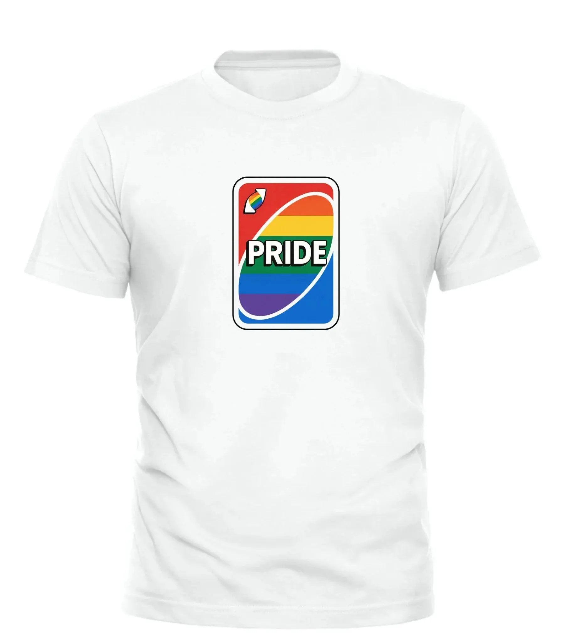 Good Trouble Fashion Pride Shirt Uno Card Design