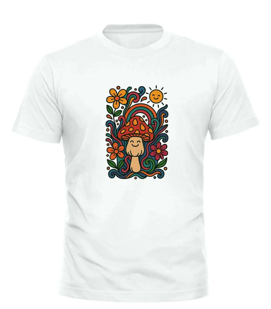 Psychedelic Mushroom Graphic Tee with Fun Design | Good Trouble Fashion - Good Trouble Fashion