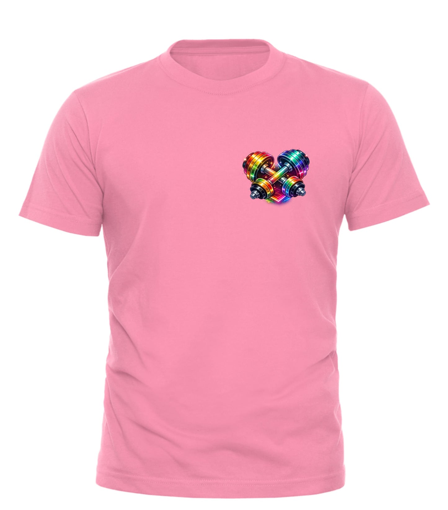 Rainbow Dumbbell T-shirt - Celebrate Pride with Good Trouble Fashion - Good Trouble Fashion