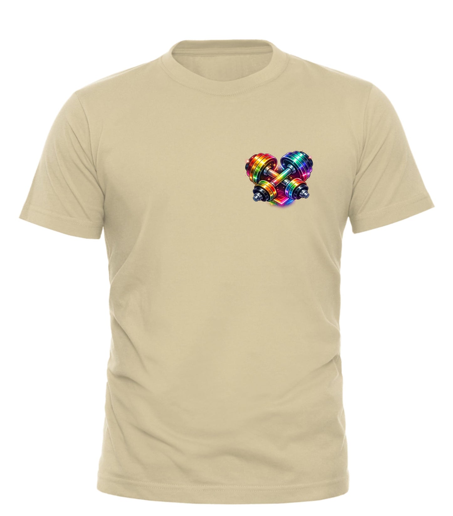 Rainbow Dumbbell T-shirt - Celebrate Pride with Good Trouble Fashion - Good Trouble Fashion
