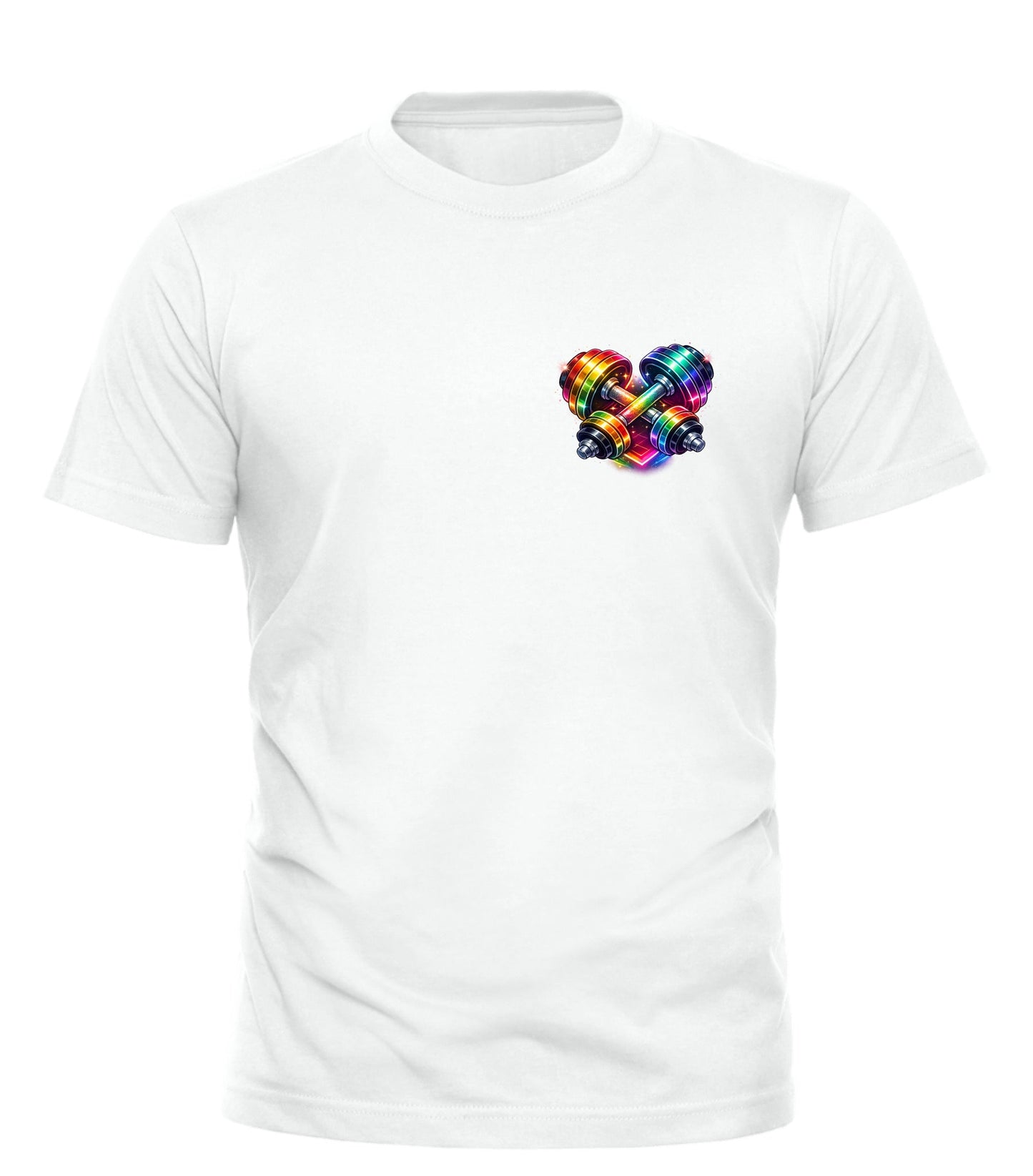 Rainbow Dumbbell T-shirt - Celebrate Pride with Good Trouble Fashion - Good Trouble Fashion