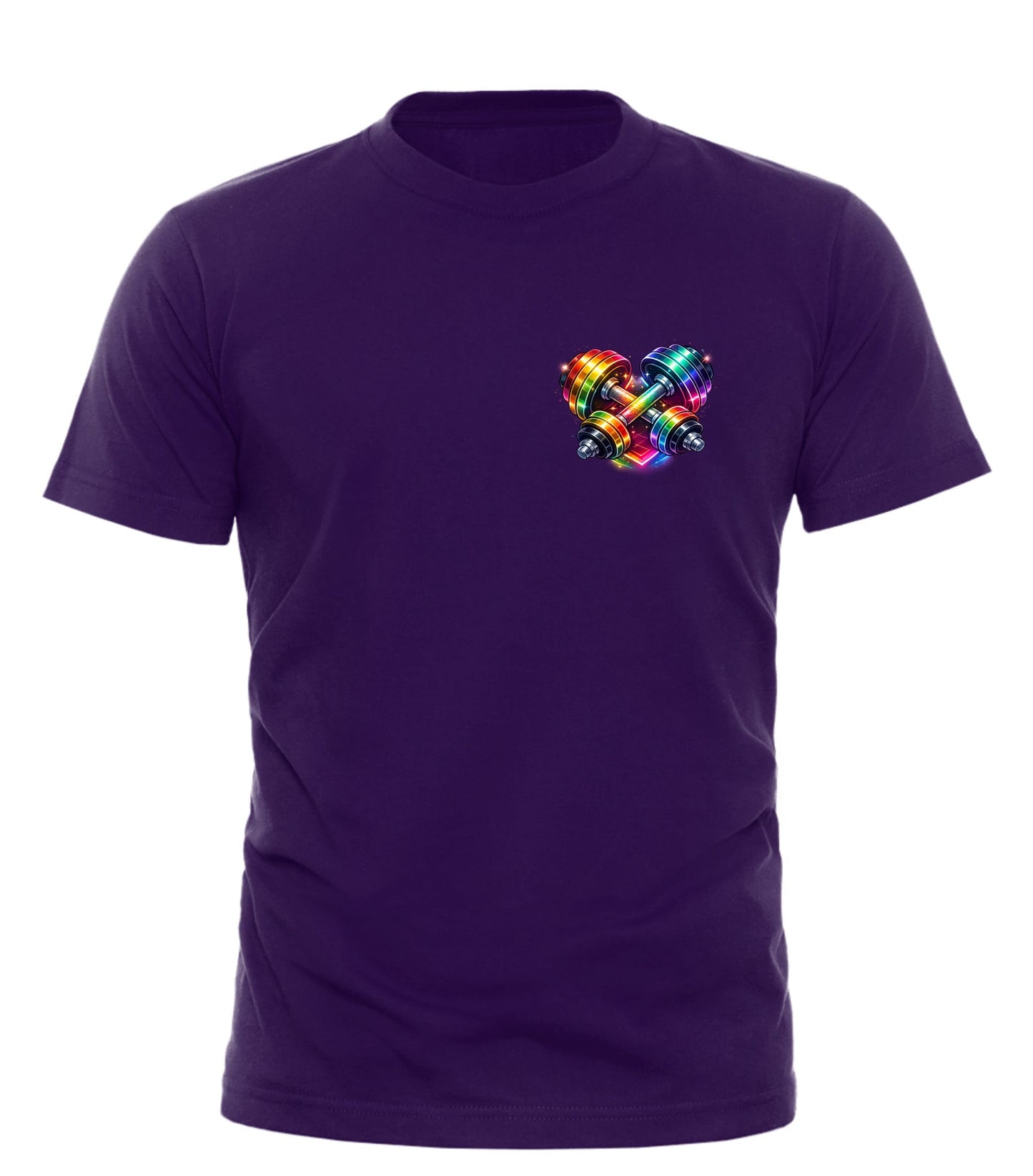 Rainbow Dumbbell T-shirt - Celebrate Pride with Good Trouble Fashion - Good Trouble Fashion
