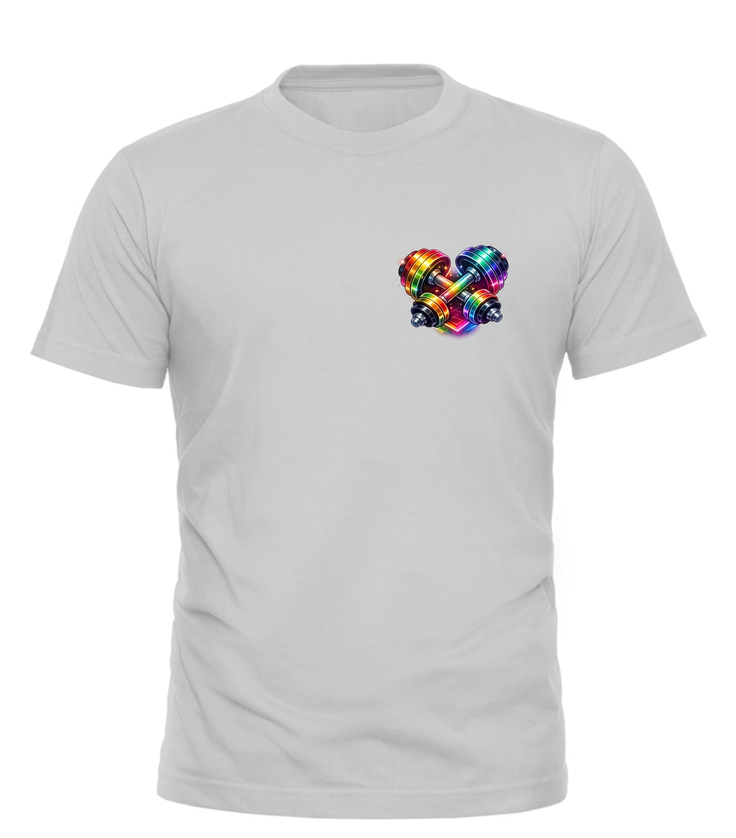 Rainbow Dumbbell T-shirt - Celebrate Pride with Good Trouble Fashion - Good Trouble Fashion