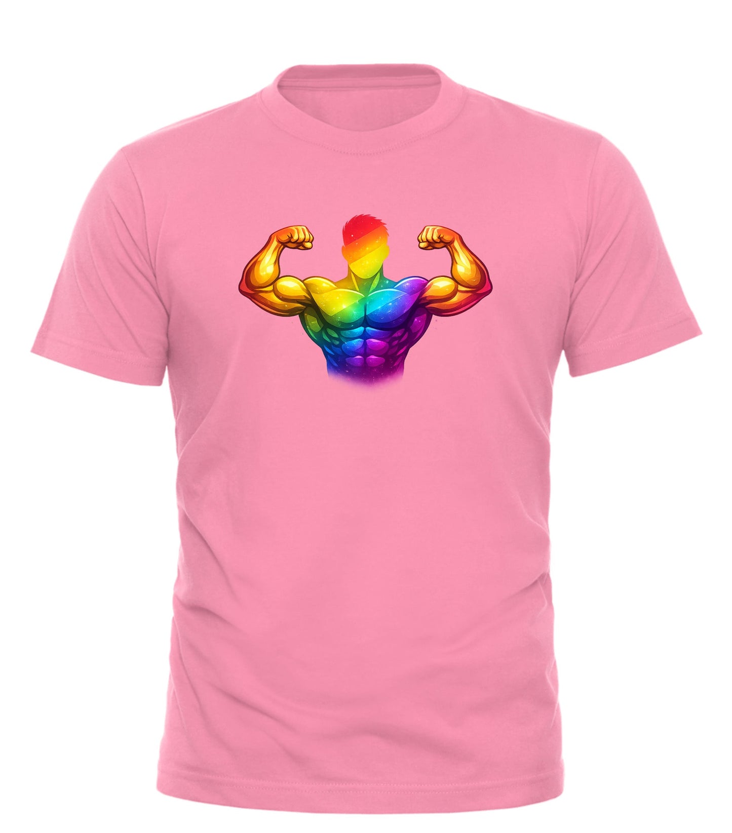 Rainbow Pride Muscle T-shirt - Good Trouble Fashion for Allies and LGBTQ+ Advocates - Good Trouble Fashion