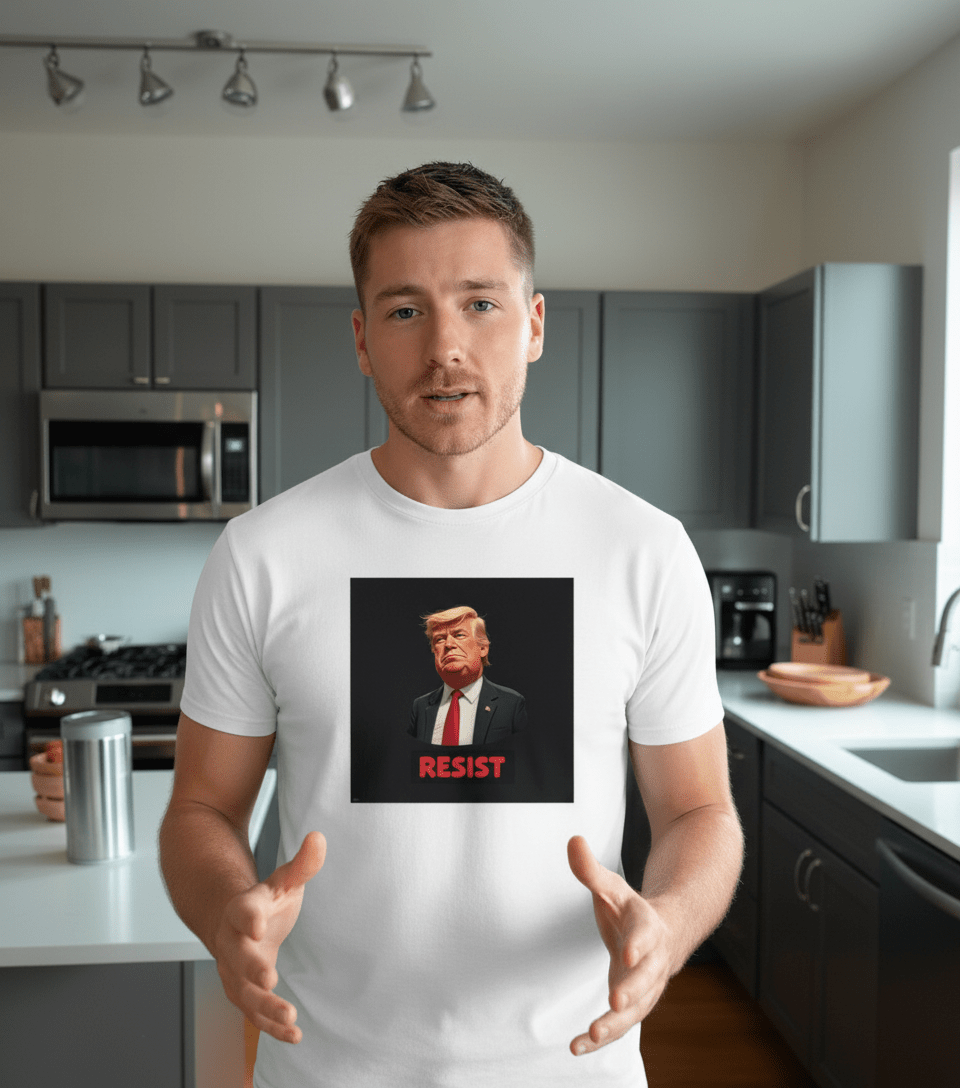 Resist Trump Graphic Tee - Bold Statement Resist Trump T-shirt - Good Trouble Fashion