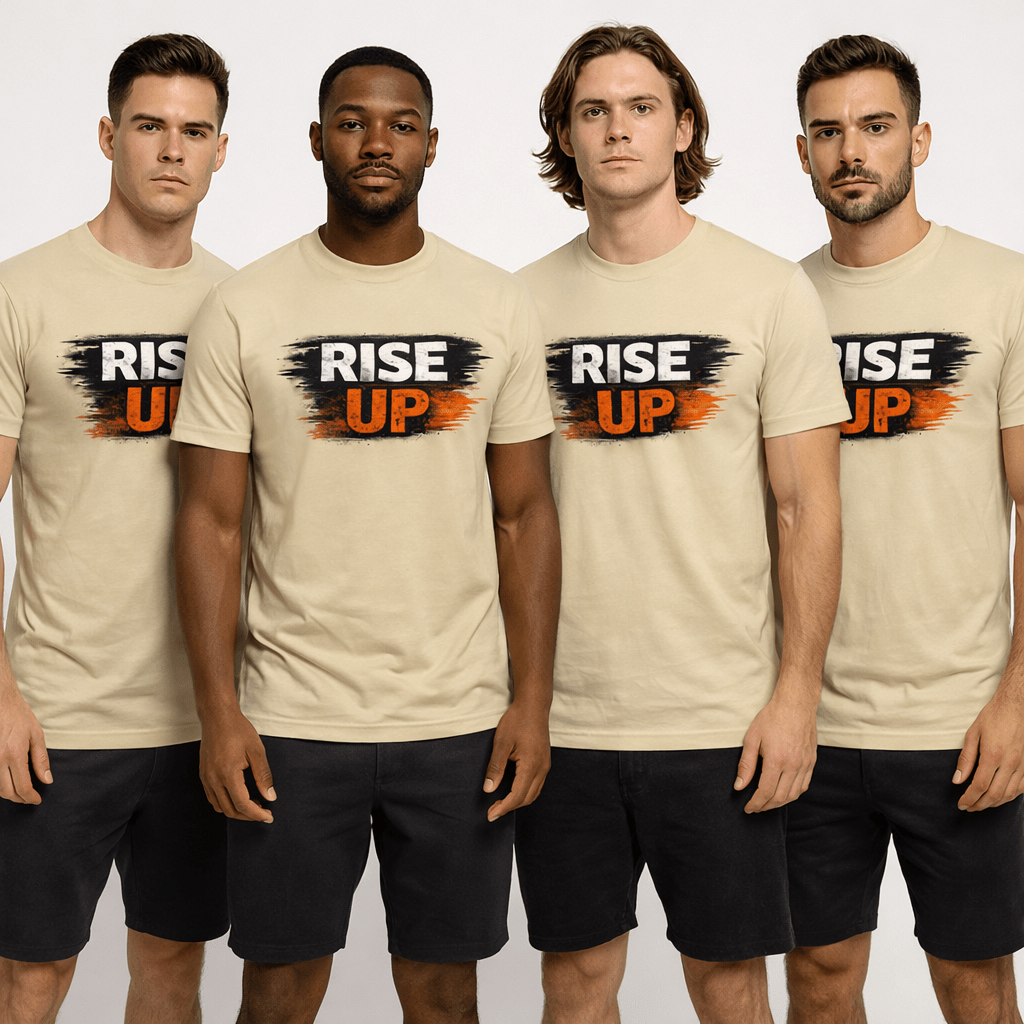 Rise Up Tee - Empowerment Graphic T-Shirt for Inspiration and Motivation - Good Trouble Fashion