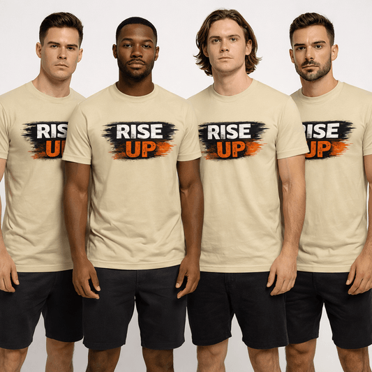 Rise Up Tee - Empowerment Graphic T-Shirt for Inspiration and Motivation - Good Trouble Fashion