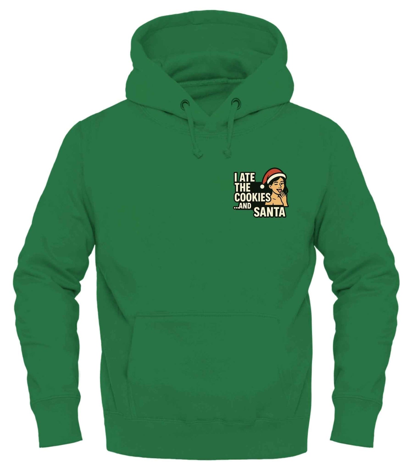Santa Holiday Hoodie - Celebrate Comfort with Santa and His Cookies Good Trouble Holiday Edit - Good Trouble Fashion