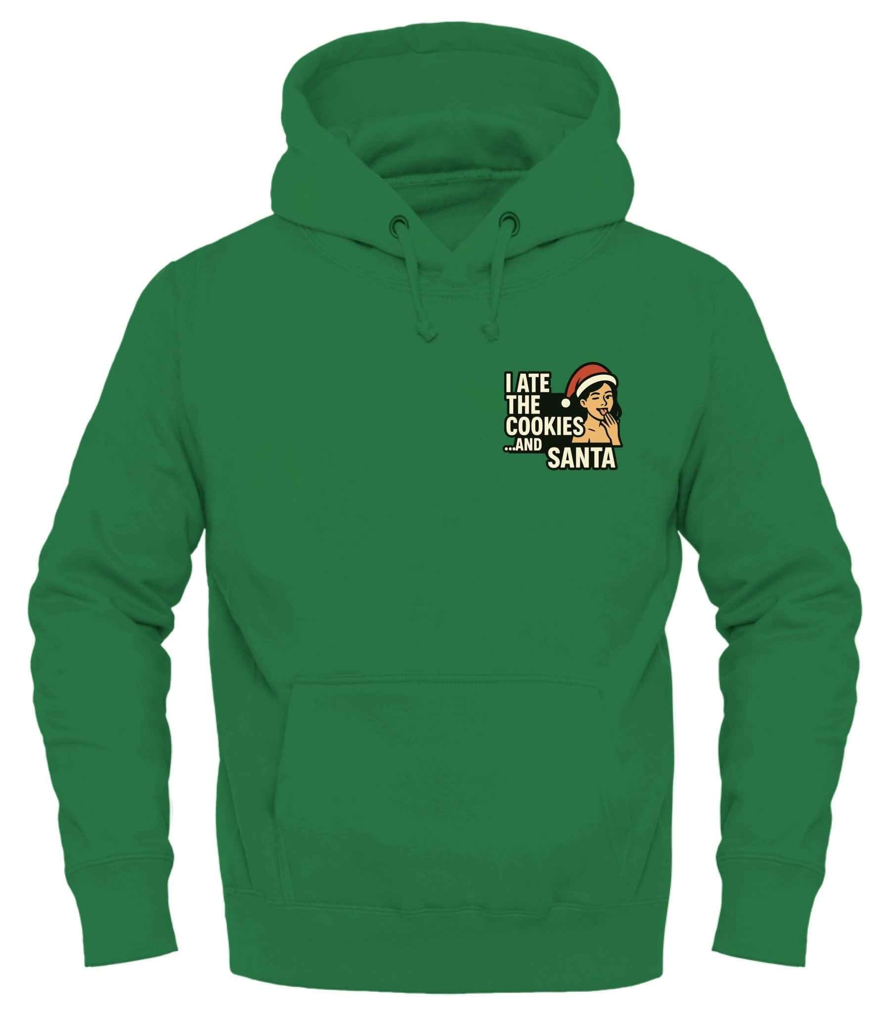 Santa Holiday Hoodie - Celebrate Comfort with Santa and His Cookies Good Trouble Holiday Edit - Good Trouble Fashion
