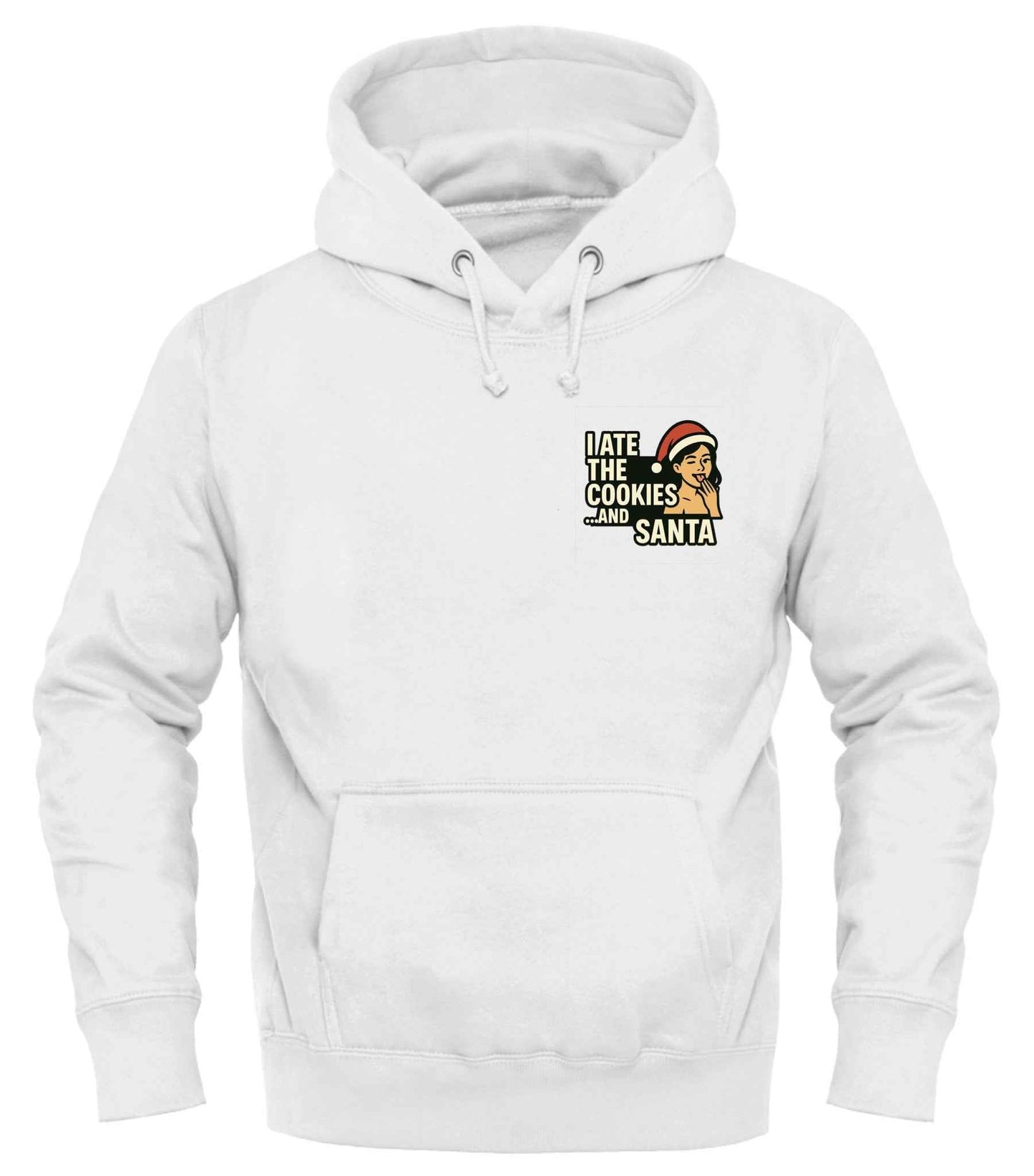 Santa Holiday Hoodie - Celebrate Comfort with Santa and His Cookies Good Trouble Holiday Edit - Good Trouble Fashion