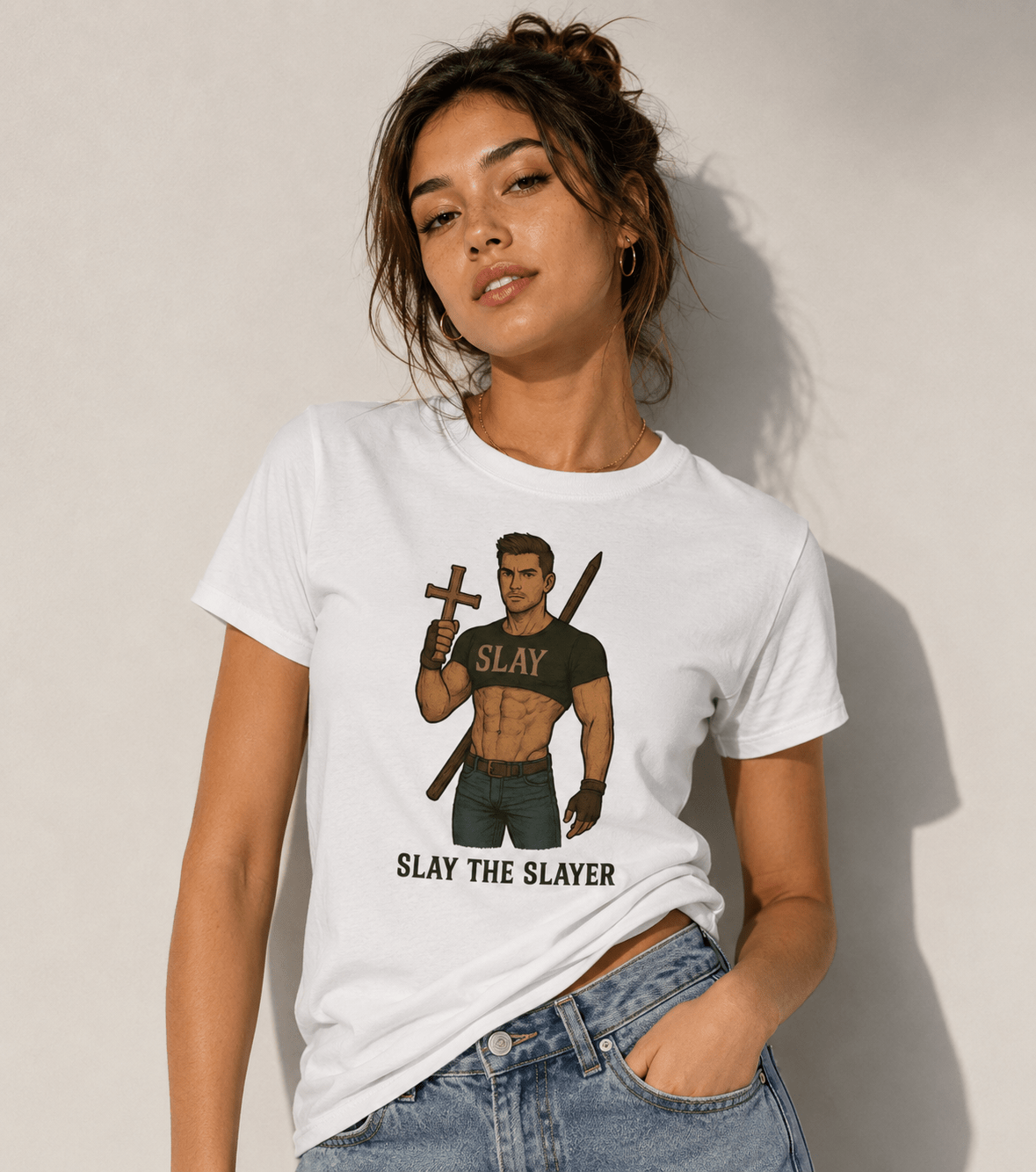 Slay the Slayer Tee for Fearless Fashion Statement - Good Trouble Fashion