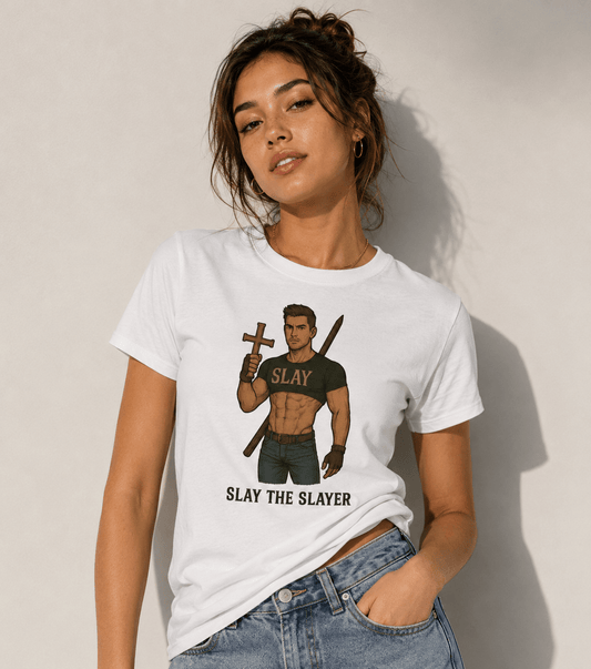 Slay the Slayer Tee for Fearless Fashion Statement - Good Trouble Fashion