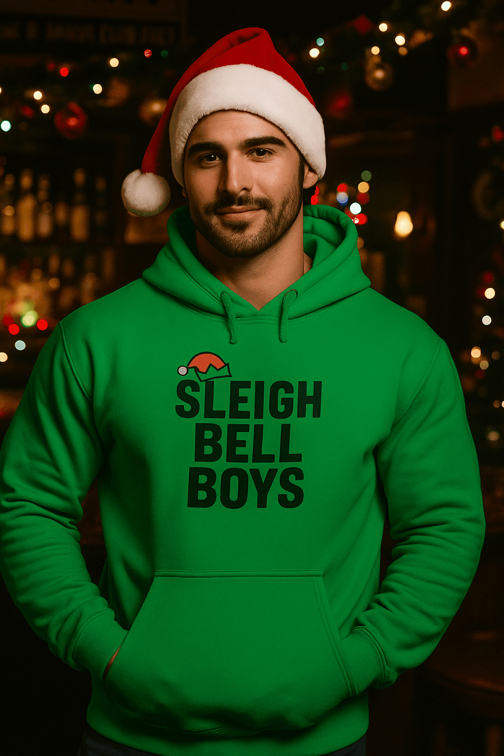 Sleigh Bell Boys Hoodie for Festive Cheer - Good Trouble Fashion