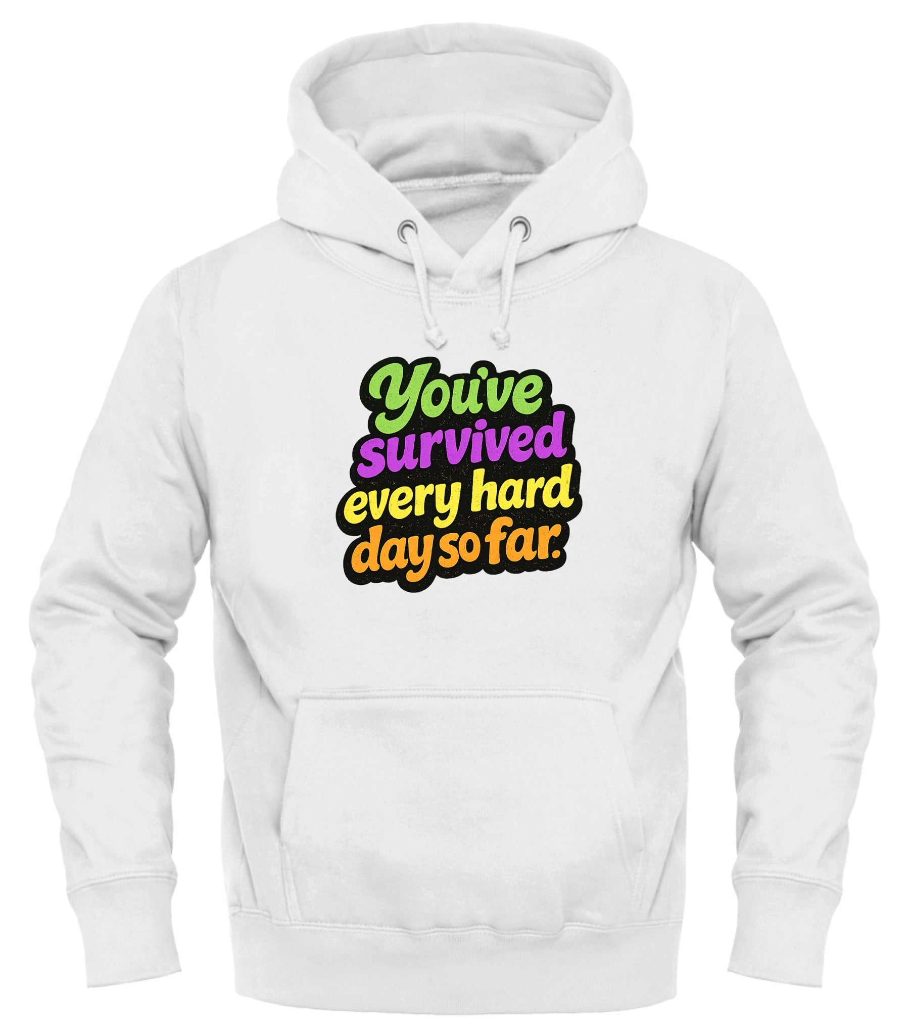 Survived Hard Days Hoodie - Inspirational Pullover Hoodie for Comfort and Resilience - Good Trouble Fashion